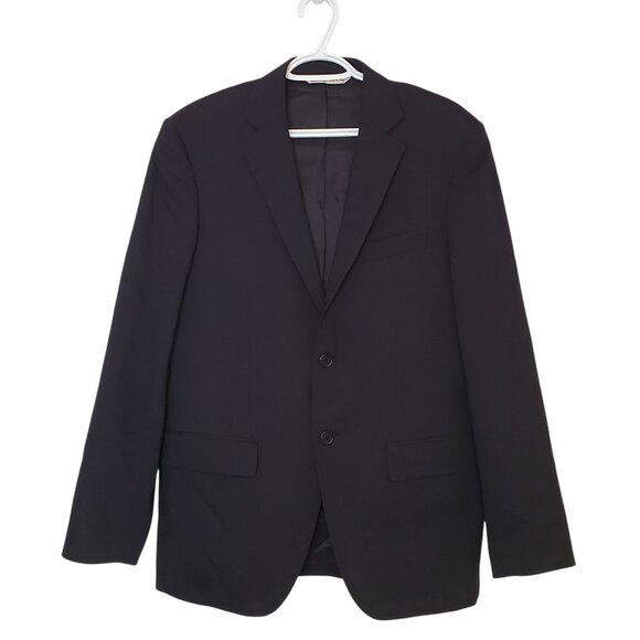 Maurizio Baldassari Blazer Suit Jacket black size 50R - Picture 1 of 7